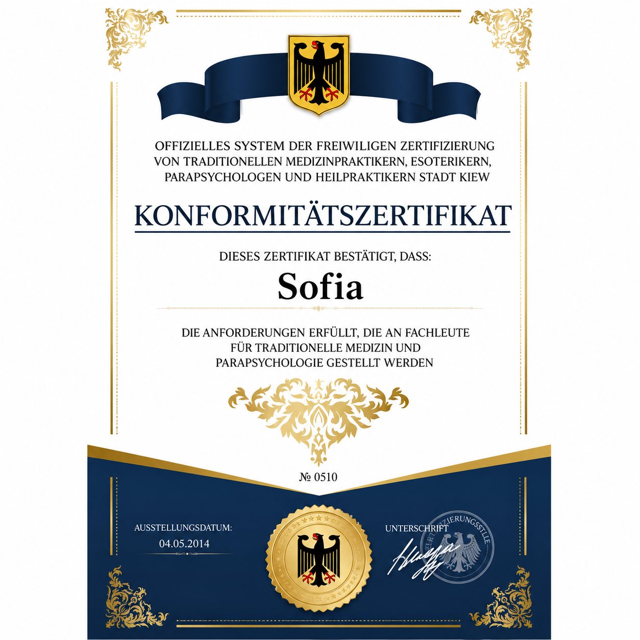Spirituelle Beratung Zertifikat